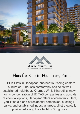 Flats For Sale in Hadapsar | ARV Uthville