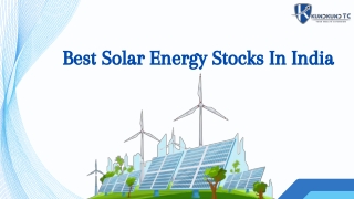 Best Solar Energy Stocks In India