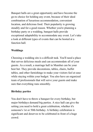 Banquet Hall Magic: Hosting Any Event with Ease
