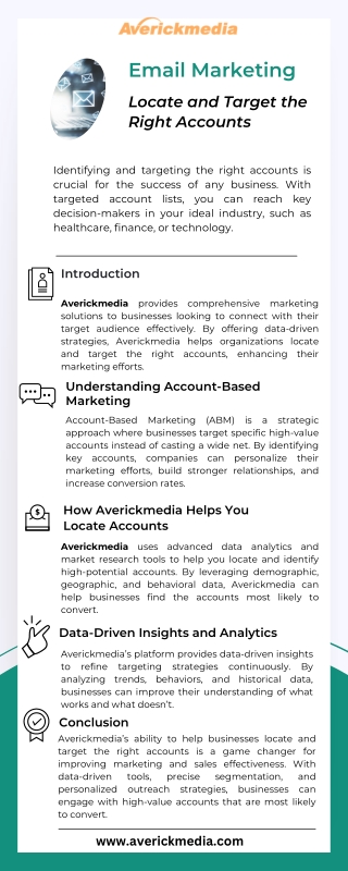 Averickmedia - Email Marketing - Locate and Target the Right Accounts