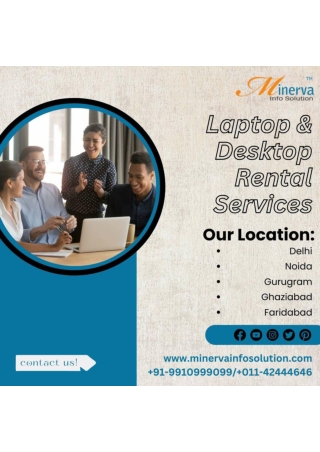 Laptop & Desktop Rental Services In Noida! 9910999099