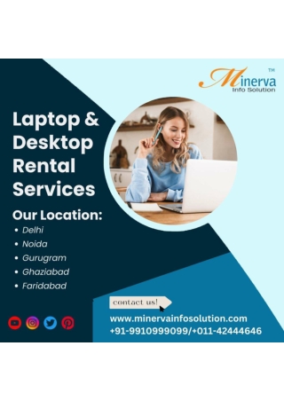 Laptop & Desktop Rental Services In Ghaziabad! 9910999099