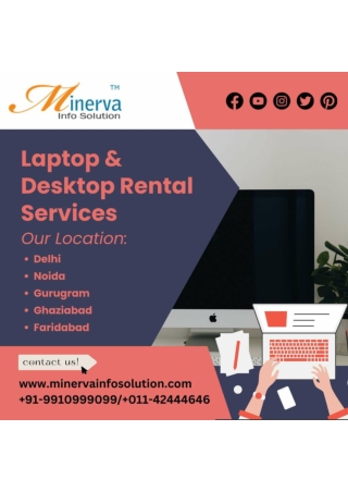 Laptop & Desktop Rental Services In Gurugram! 9910999099