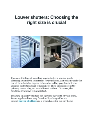 Louvers: Premium Louver Shutters
