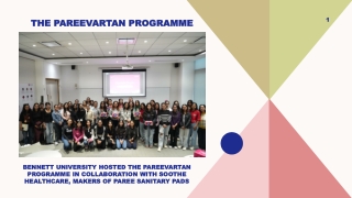 Bennett University hosted the Pareevartan Programme in collaboration with Soothe Healthcare, bennett.edu.in