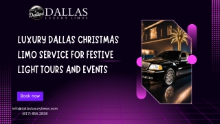 Festive Rides Await – Dallas Christmas Limo Service Near You