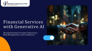 Transforming Financial Services with Generative AI