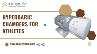 Hyperbaric Chambers for Athletes