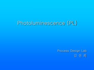 Photoluminescence (PL)
