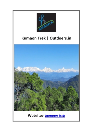 Kumaon Trek Outdoers.in