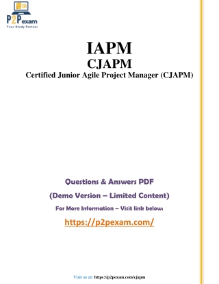 CJAPM PDF: Exam Questions & Answers Guide