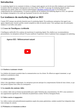 Les tendances du marketing digital en 2023