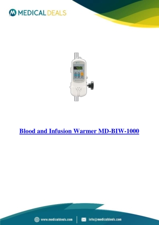 Blood-and-Infusion-Warmer-MD-BIW-1000