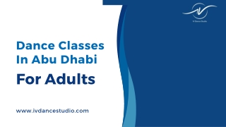Join the Best Adult Dance Classes in Abu Dhabi Now!