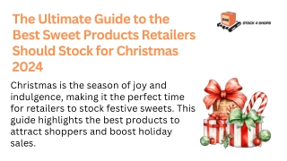 Best Sweets Products Every Retailer Should Stock for Christmas 2024