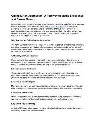 Online MA in Journalism_ A Pathway to Media Excellence and Career Growth (1)