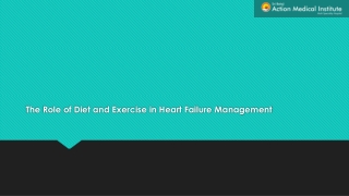 The Role of Diet and Exercise in Heart Failure Management