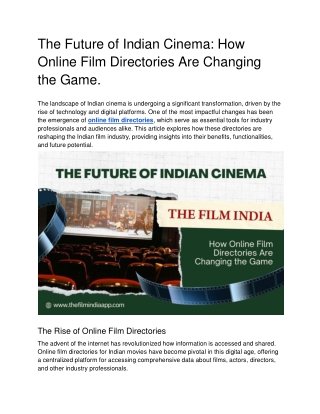 The Future of Indian Cinema_ How Online Film Directories Are Changing the Game (1)