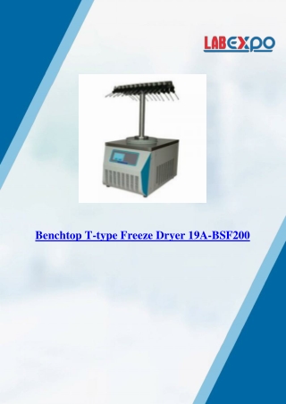 Benchtop T-type Freeze Dryer 19A-BSF200