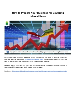 How to Prepare Your Business for Lowering Interest Rates