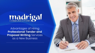 Tender Writing Template | Madrigal Communications