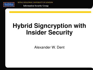 Hybrid Signcryption with Insider Security