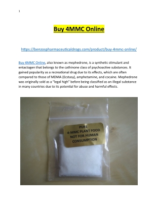 Buy 4MMC Online