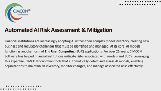 Automated AI Risk Assessment & Mitigation