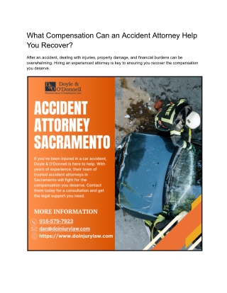 What Compensation Can an Accident Attorney Help You Recover