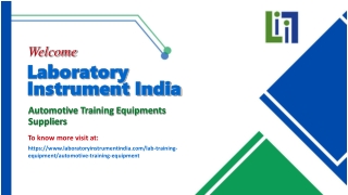 Automotive Training Equipments Suppliers