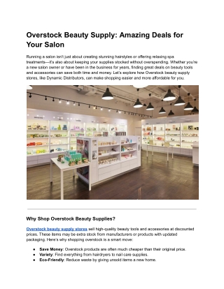 Overstock Beauty Supply_ Amazing Deals for Your Salon