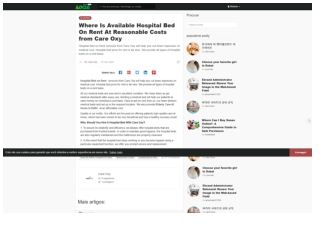 Hospital Bed on Rent | Affordable Medical Beds for Comfortable Home Care
