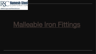 Malleable Iron Fittings