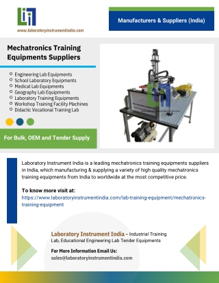 Mechatronics Training Equipments Suppliers