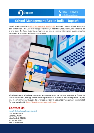 School Management App In India