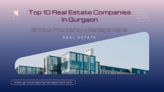 Top 10 Real Estate Companies In Gurgaon