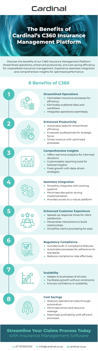 The Benefits of Cardinal’s C360 Insurance Management Platform