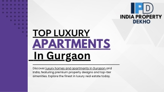 Top Luxury Apartments in Gurgaon