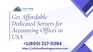 Get Best Dedicated Server For Accounting Offices in USA