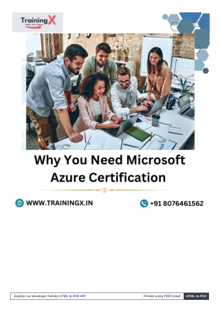 Become Azure Certified and Advance Your Career