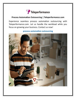 Process Automation Outsourcing  Teleperformance.com