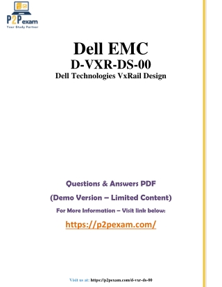 Master the D-VXR-DS-00 Certification!