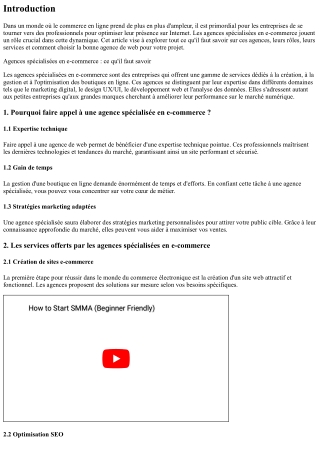 Agences spécialisées en e-commerce : ce qu'il faut savoir