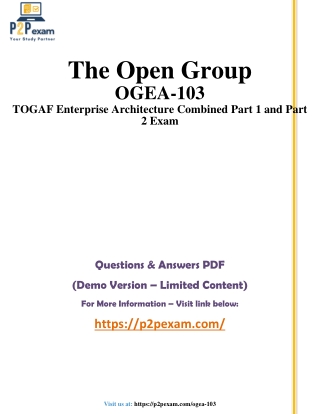 Pass the OGEA-103 Certification Exam!