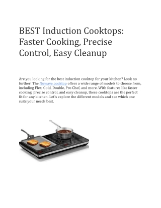 best buy induction cooktop