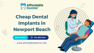 Cheap Dental Implants in Newport Beach - www.affordabledentist.info