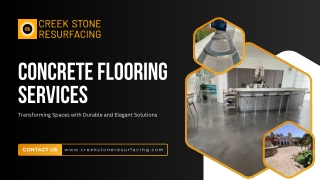 Concrete Flooring Services: Durable, Versatile, and Stylish