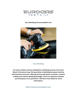 Euro Detailing | Eurocarsdetail.com