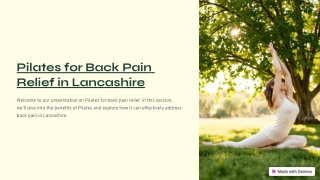 Pilates exercises for back pain relief Lancashire