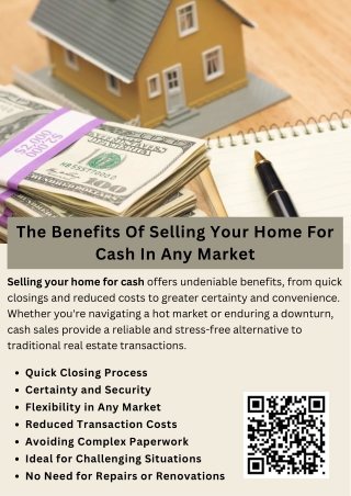 The Benefits Of Selling Your Home For Cash In Any Market